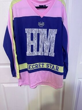 Disney Hannah Montana Jersey - Pink, Navy & Lime